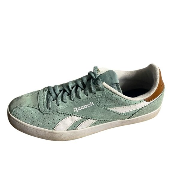 Reebok Men's Mint Green Classic Royal Alperez Suede Casual Shoes - Picture 1 of 10